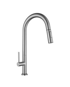 ZAFFIRO PULL-OUT KITCHEN SINK COLD TAP SUS304 SATIN PWP-ZFR-PT-514SS