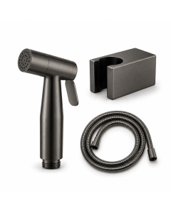 HOUSS BIDET SET W DUAL WATER FLOW SUS304 GUN METAL HBGM-1313SET