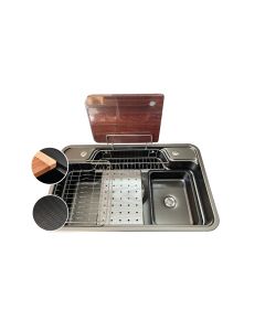 HOUSS JAPANESE STYLE 1B EMBOSSED KITCHEN SINK SUS304 SATIN HSSE-7803