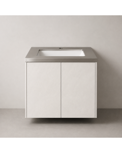 ZAFFIRO BATHROOM VANITY PVC STONE WHITE (600*470mm) ZFR-BV60B03-6