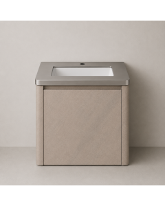 ZAFFIRO BATHROOM VANITY ROUNDED PVC SAND BEIGE (600*470mm) ZFR-BVR60H313