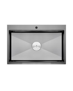 Rigel Tap Hole Kitchen Sink, Linen Single Bowl R-SNK6545SB-LINEN-250_C1