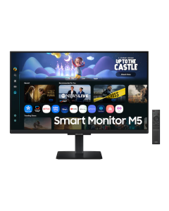 SAMSUNG 27" M5 M50F FHD FLAT SMART MONITOR (BLACK) LS27FM500EEXXS - C