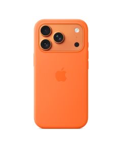 APPLE IPHONE 17 PRO SILICONE CASE WITH MAGSAFE – ORANGE MGFE4FE/A
