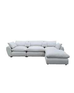 SUPREMO 3 SEATER WITH OTTOMAN SOFA-FAB NCS1000-1A +1B+C+1BW LUMBAR -FAB