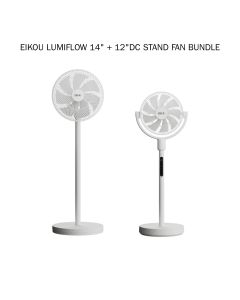 EIKOU LUMIFLOW DC STAND FAN EIK-F1280-W+EIK-F1410-W-BUNDLE