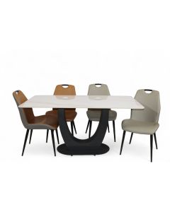 BERN + CAREY 5PC DINING SET DT905 + DC925 (1+4)