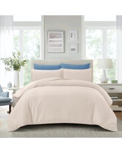 HILLCREST COMFYLUX FITTED SHEET SET SOLID COLOR KHAKI - S 2F$38