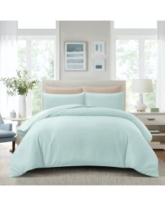 HILLCREST COMFYLUX FITTED SHEET SET SOLID COLOR LIGHT MINT - SS 2F$38