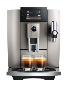 JURA COFFEE BEAN MACHINE JURA E8 MIDNIGHT SILVER