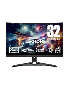 Lenovo 31.5" QHD Curved Gaming Monitor LEGION R32QC-30