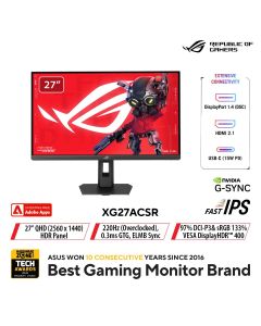 Asus 27" ROG Strix QHD IPS Gaming Monitor XG27ACSR