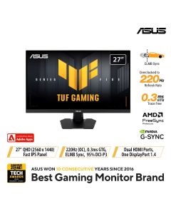 Asus 27" TUF QHD Gaming Monitor VG27AQ5F