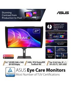 Asus 27" ProArt UHD QD-OLED Professional Monitor PA27USD