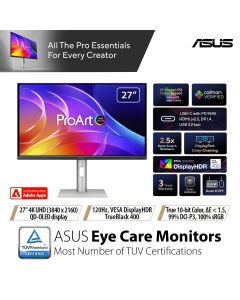 Asus 27" ProArt UHD QD-OLED Professional Monitor PA279CDV