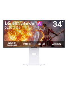LG 34" UltraGear UWQHD OLED Smart Gaming Monitor 34GX90SB-W