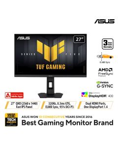 Asus 27" TUF QHD IPS Gaming Monitor VG27AQML5F