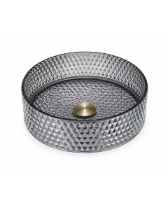 HOUSS ART BASIN GLASS BLACK HBB-GL03A