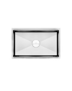 Rigel Kitchen Sink,Chrome Finish,Single Bowl, C/W Sink Waste & Bottle Trap, C/W Acc R-SNK6545SB-CHROME-250