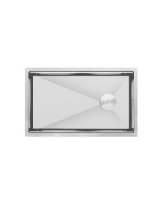 Rigel Kitchen Sink,Chrome Finish,Single Bowl, C/W Sink Waste & Bottle Trap, C/W Accs, R-SNK7544SB-CHROME-250