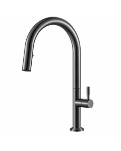 HOUSS PULLOUT KITCHEN COLD TAP SUS304 GUN METAL HKF-9531U-GM