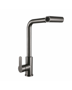HOUSS PULLOUT KITCHEN MIXER BRASS GUN METAL HKF-9616 GM