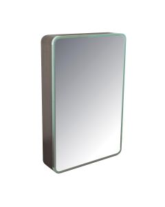 Rigel Led Mirror Cabinet, Walnut Finish R-BC6432-WAL-600MM