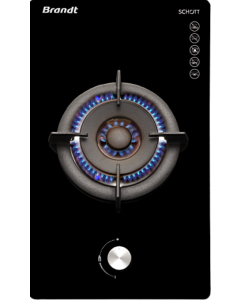 BRANDT GAS HOB-1 BURNER TG2431BEL-LPG-ELECTRIC