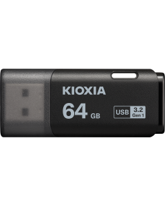 KIOXIA TRANSMEMORY U301 64GB FLASH DRIVE BLACK LU301K064GG4