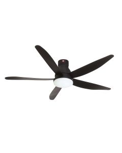 KDK 60" REMOTE CEILING FAN U60FWS-BLACK