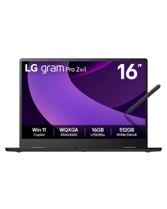 LG GRAM PRO 2IN1 16" COPILOT+ PC U7-256V BLK 16T90TP-K.AD88A3