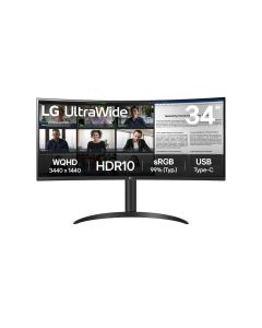 LG 34" ULTRAWIDE WQHD CURVED MONITOR 34WR55QK-B