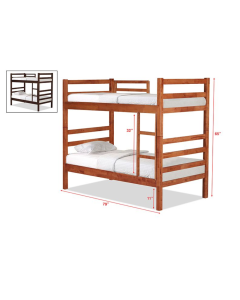 DOUBLE DECKER BEDFRAME SSINGLE F-25-SS-DD-CHERRY