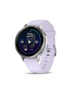 GARMIN VENU 4 SILVER W/ PERIWINKLE BAND, 41MM GM-010-03013-41