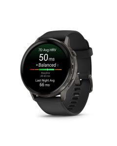 GARMIN VENU 4 SLATE W/ BLACK SILICONE BAND, 45MM GM-010-03014-40