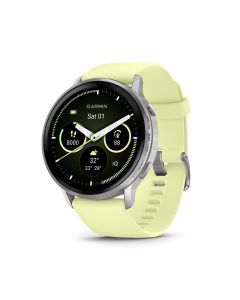 GARMIN VENU 4 SILVER W/ CITRON SILICONE BAND, 45MM GM-010-03014-42