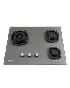 TECNO GAS HOB - 3 BURNERS T6000TGSV-CERAN GREY