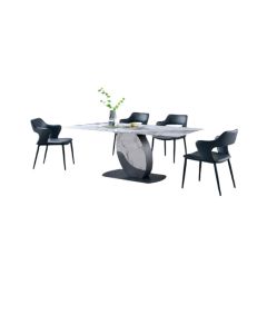 WALLAND + GAMLA 5PC DINING SET DT T21-26 + DC Y20-15 (1+4)