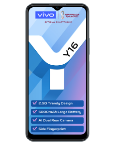 VIVO SMARTPHONE Y16  6.51" Y16-4G-4+64GB-BLACK