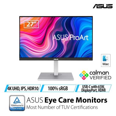 ASUS ProArt PA279CV-R 27型 4K sRGB 100% ProArt Display PA279CV｜Monitory｜ASUS Polska
