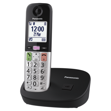 Single Dect Phone KX-TGU410CXB – Large Display, Amplified Volume