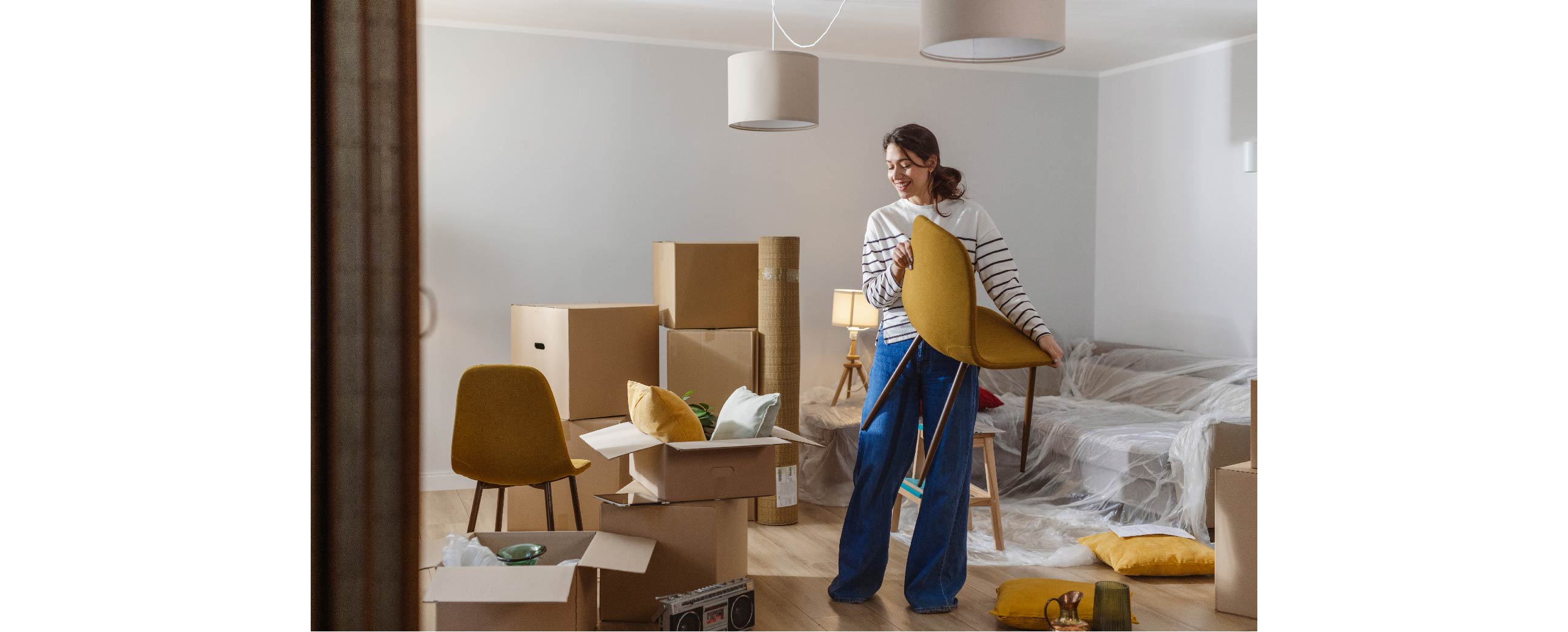 Making small spaces look bigger 