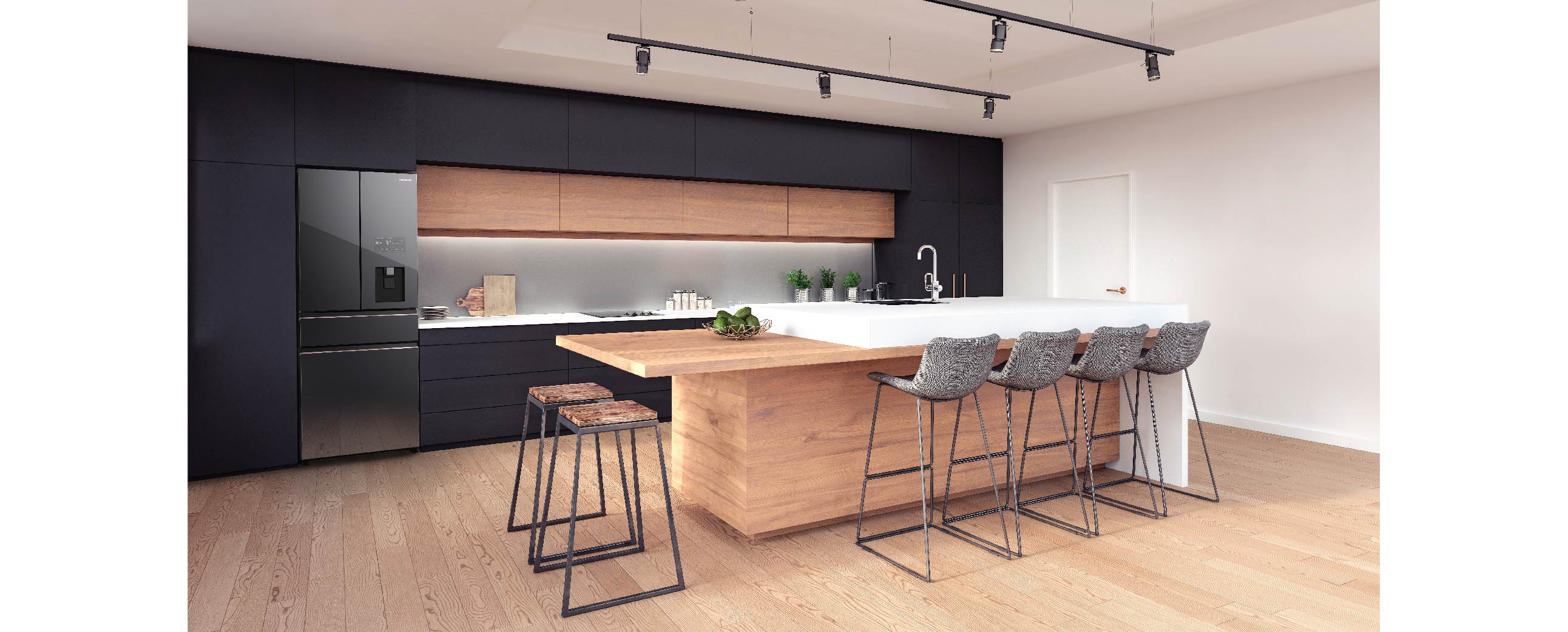 A smart & stylish fridge
