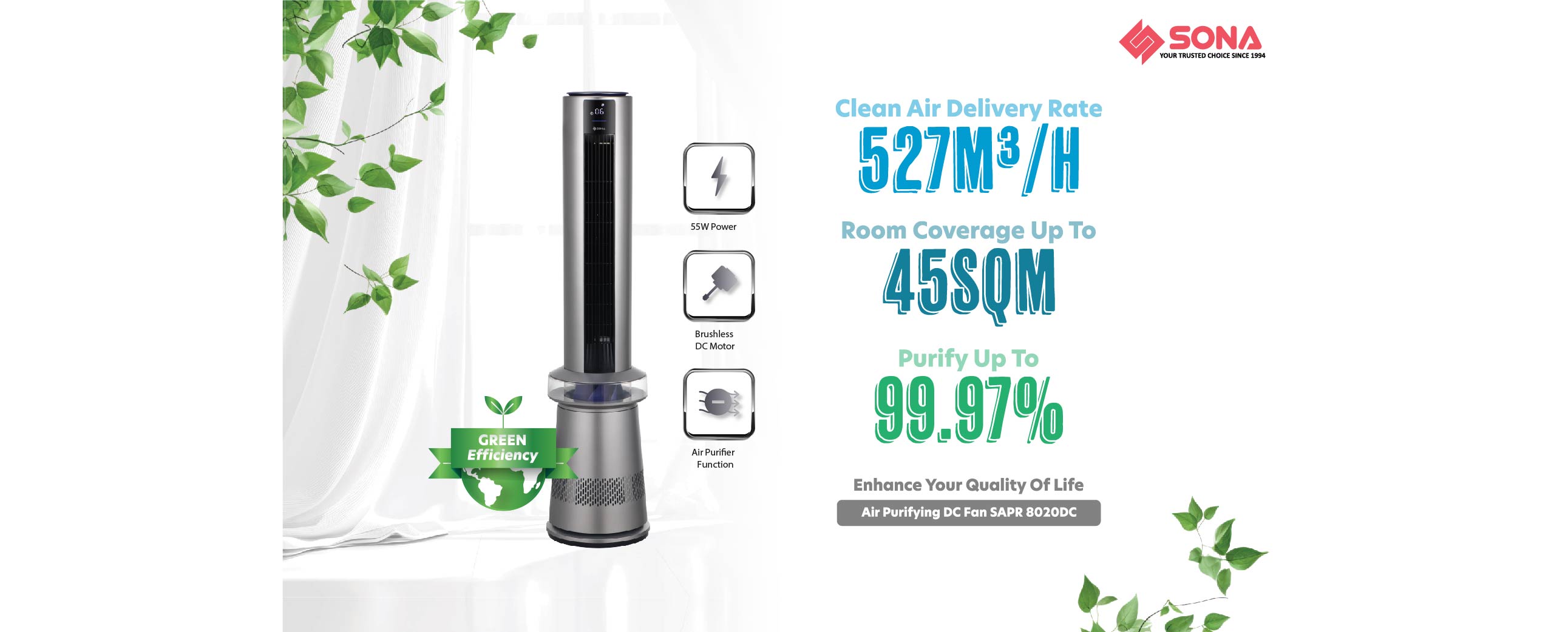 Fresh air, smart cooling