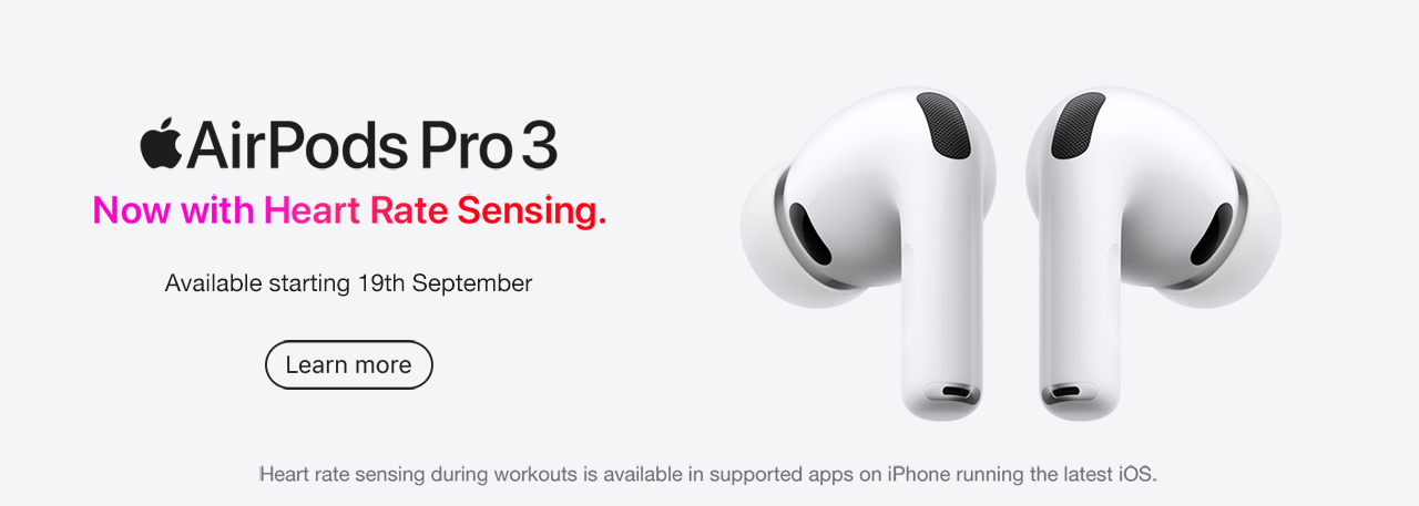 Apple AirPods Pro 3 Learn More
