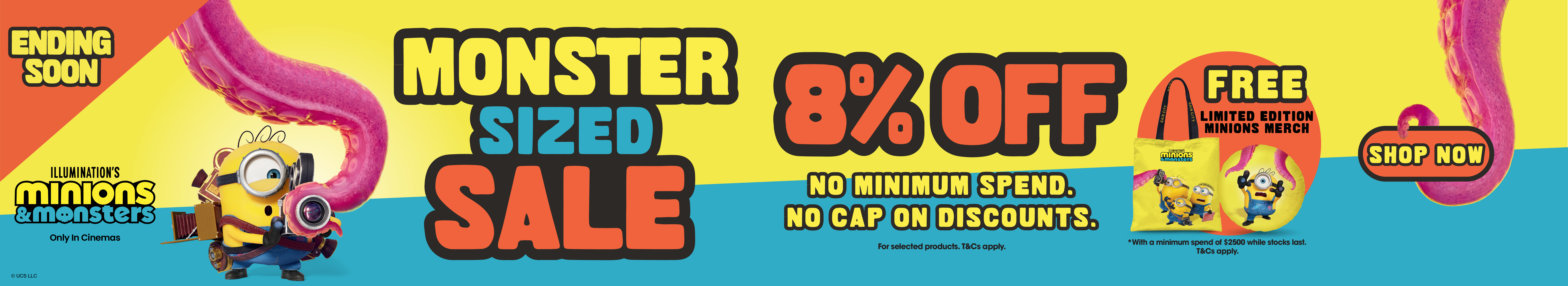MONSTER SIZED SALE