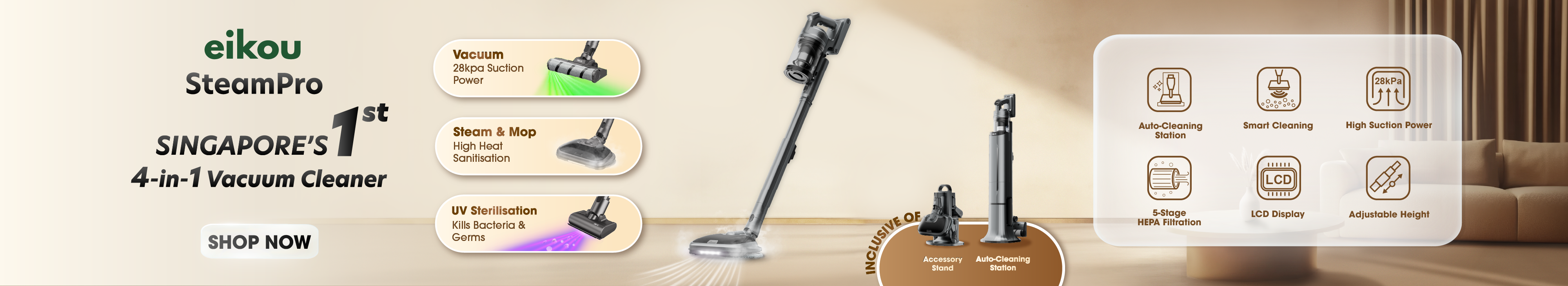 EIKOU STEAMPRO VACUUM CLEANER