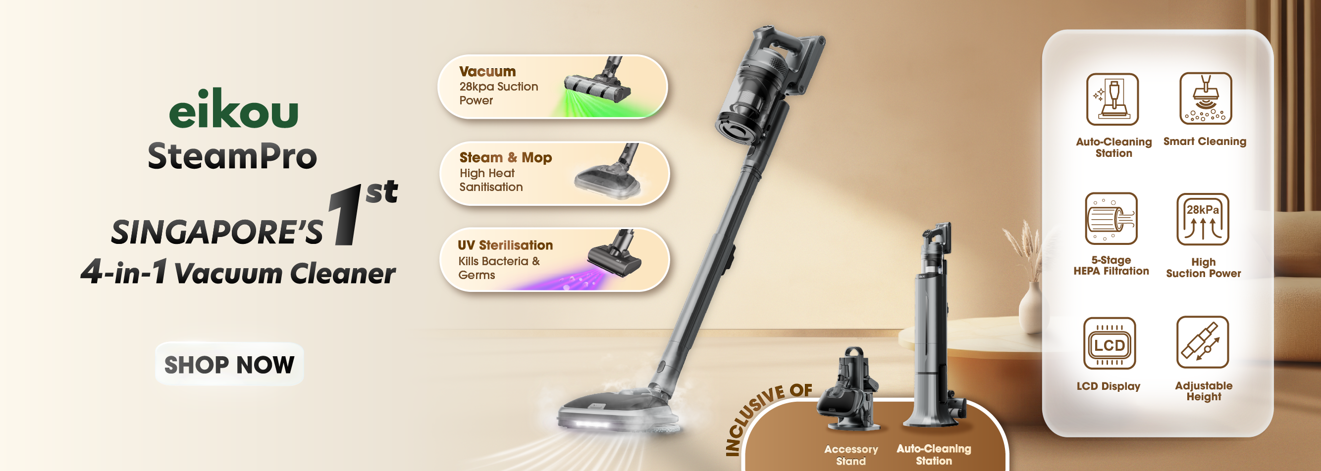 EIKOU STEAMPRO VACUUM CLEANER