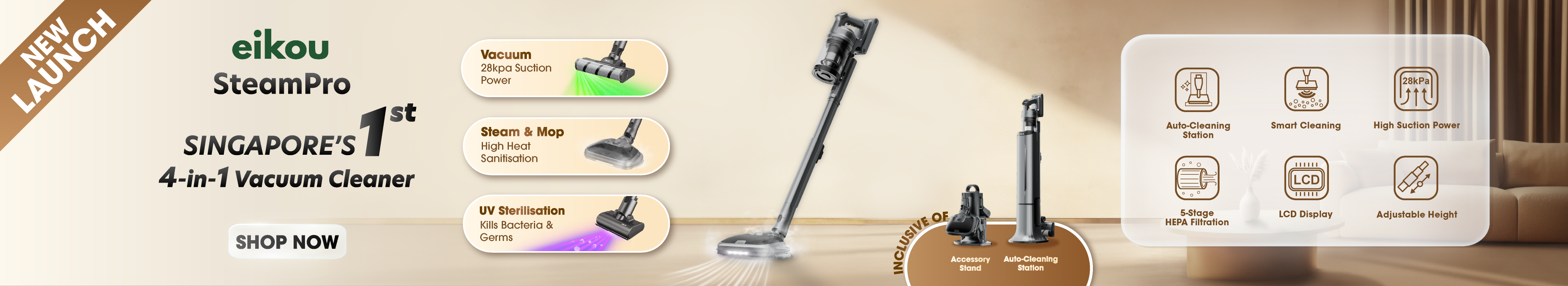EIKOU STEAMPRO VACUUM CLEANER