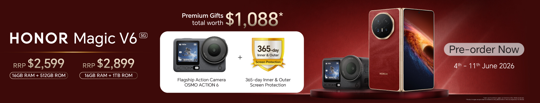 HONOR MAGIC V6 PRE-ORDER